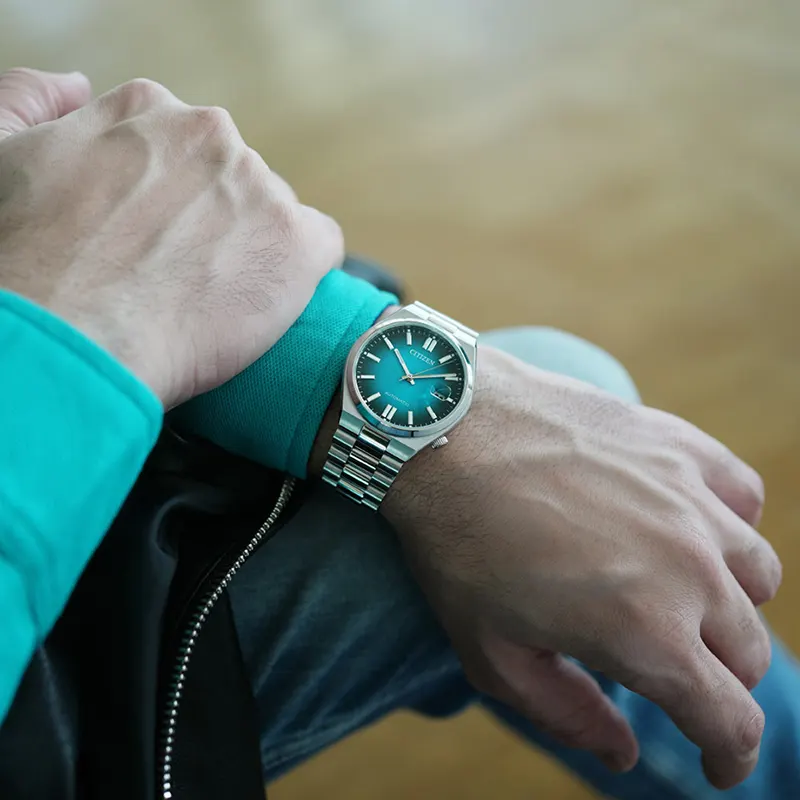 Citizen Tsuyosa Turquoise Blue Dial Casual Men's Watch- NJ0151-88X