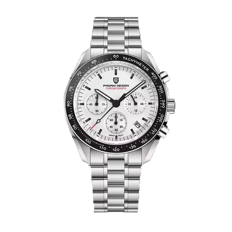 Pagani Design Speedmaster Sports White Dial Men's Watch-  PD-1701