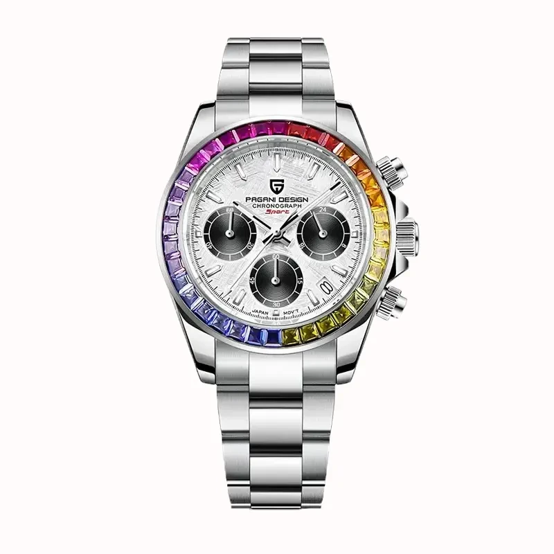 Pagani Design Daytona Japan Quartz Rainbow Men's Watch - PD-1644